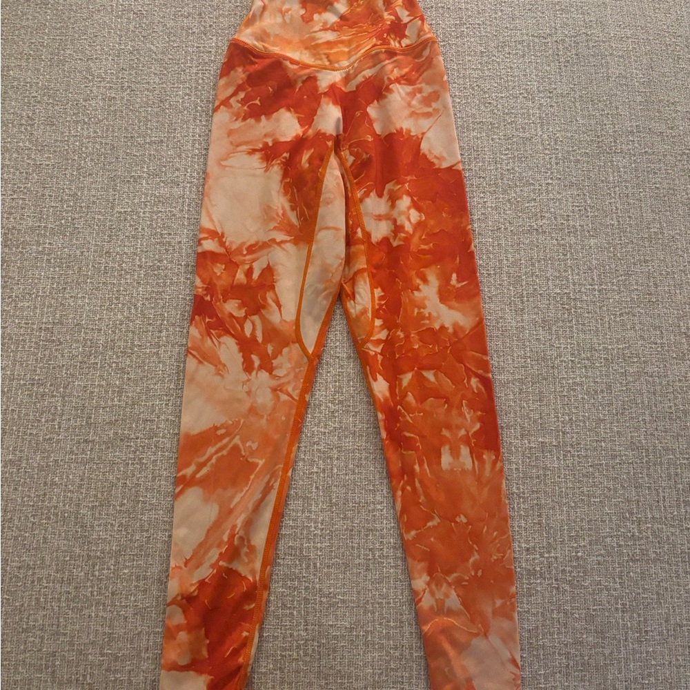 Balance Athletica Orange Tie-Dye Leggings